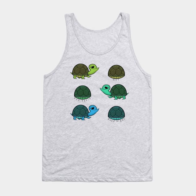 Turtle nap Tank Top by Gerty